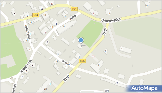 Frombork, ZHP, 5, mapa Frombork