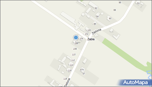 Aleksandria Druga, Zielona, 106, mapa Aleksandria Druga