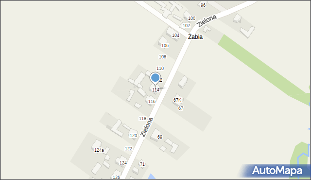 Aleksandria Druga, Zielona, 114, mapa Aleksandria Druga
