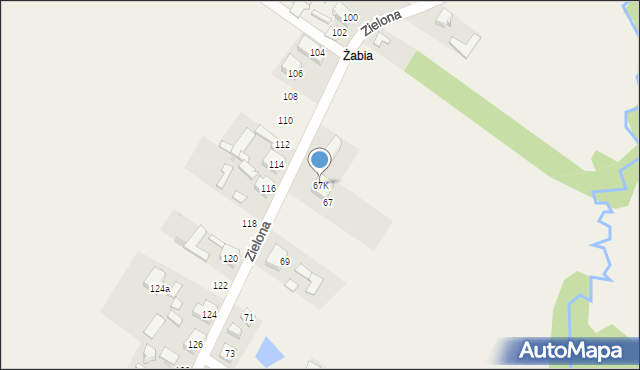 Aleksandria Druga, Zielona, 67K, mapa Aleksandria Druga