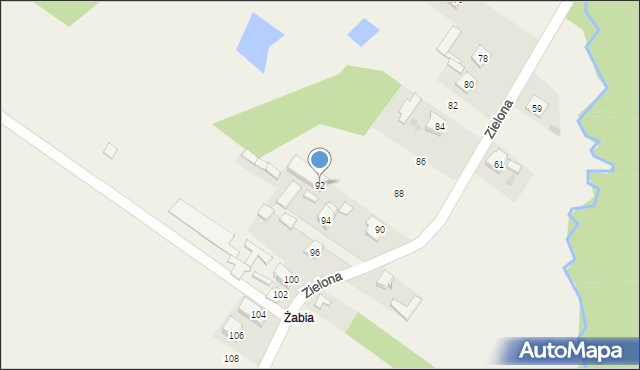 Aleksandria Druga, Zielona, 92, mapa Aleksandria Druga