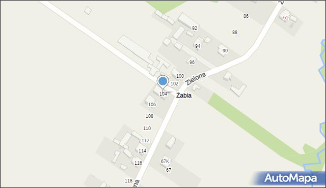 Aleksandria Pierwsza, Zielona, 104, mapa Aleksandria Pierwsza