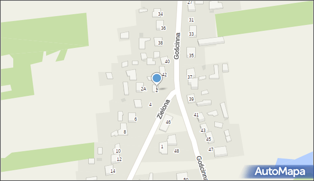 Aleksandria Pierwsza, Zielona, 2, mapa Aleksandria Pierwsza