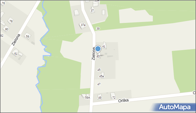Aleksandria Pierwsza, Zielona, 43, mapa Aleksandria Pierwsza