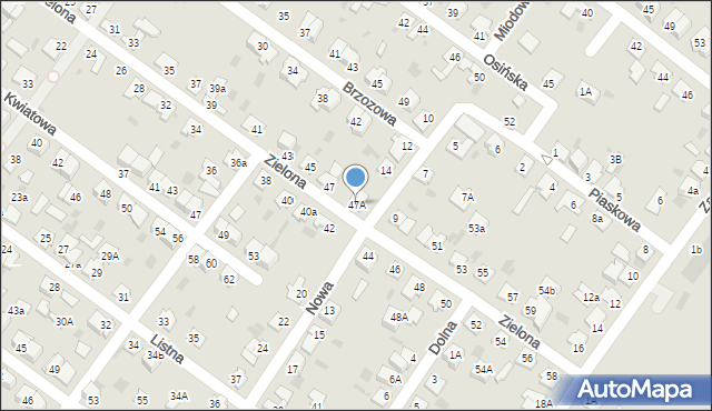 Aleksandrów Kujawski, Zielona, 47A, mapa Aleksandrów Kujawski