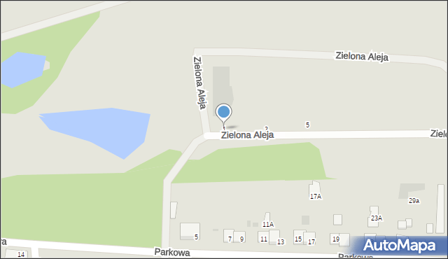 Aleksandrów Kujawski, Zielona Aleja, 1, mapa Aleksandrów Kujawski