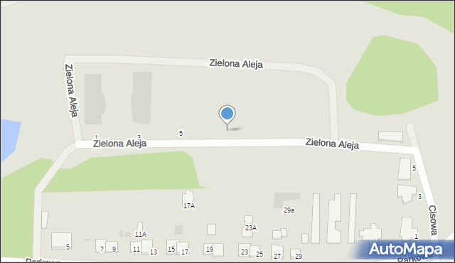 Aleksandrów Kujawski, Zielona Aleja, 7, mapa Aleksandrów Kujawski