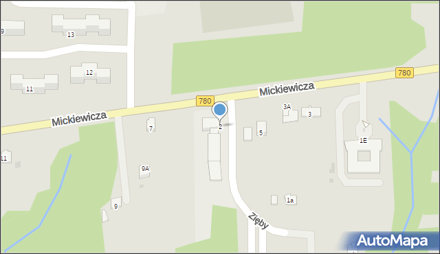 Alwernia, Zięby Zygmunta, 2, mapa Alwernia