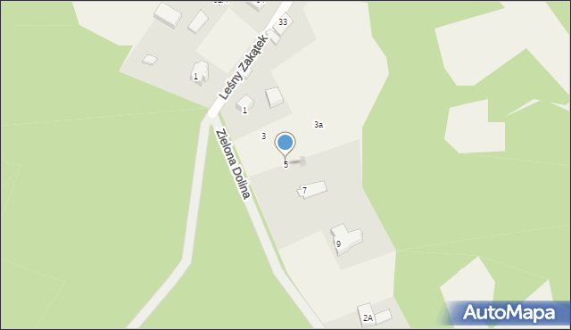 Babidół, Zielona Dolina, 5, mapa Babidół