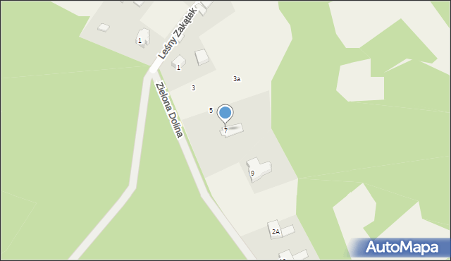 Babidół, Zielona Dolina, 7, mapa Babidół