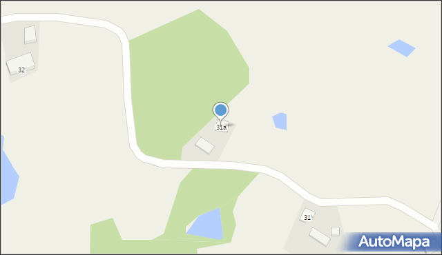 Bącka Huta, Zielona, 25, mapa Bącka Huta