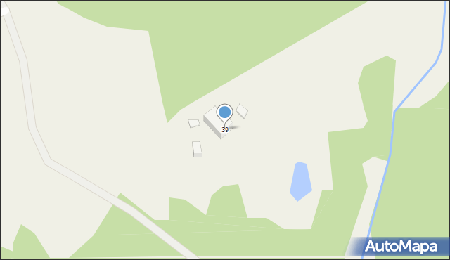 Bącka Huta, Zielona, 43, mapa Bącka Huta