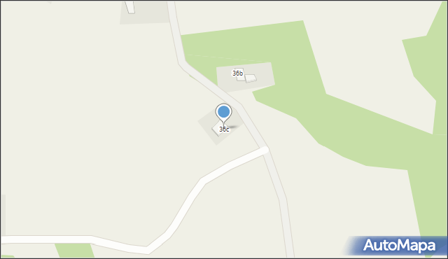 Bącka Huta, Zielona, 48, mapa Bącka Huta