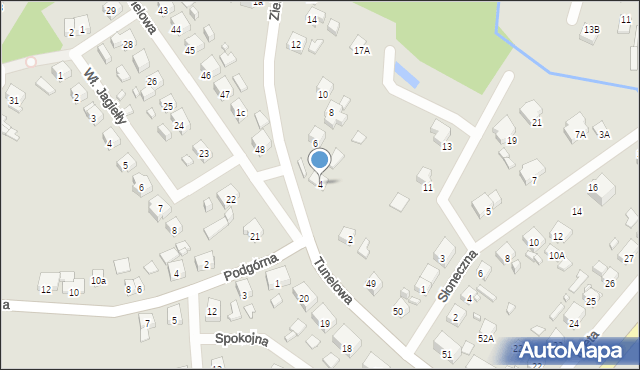 Barlinek, Zielna, 4, mapa Barlinek