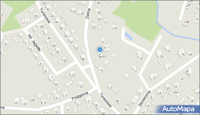 Barlinek, Zielna, 6, mapa Barlinek