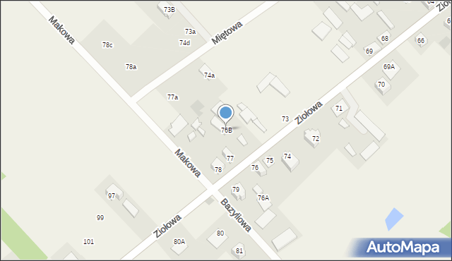 Barszczewo, Ziołowa, 108, mapa Barszczewo