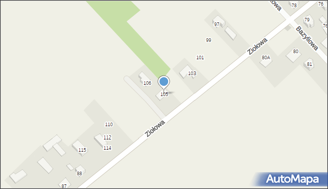 Barszczewo, Ziołowa, 126, mapa Barszczewo