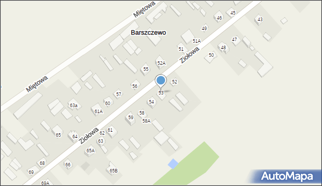 Barszczewo, Ziołowa, 75, mapa Barszczewo