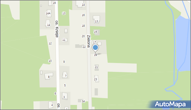 Bartków, Zielona, 19, mapa Bartków