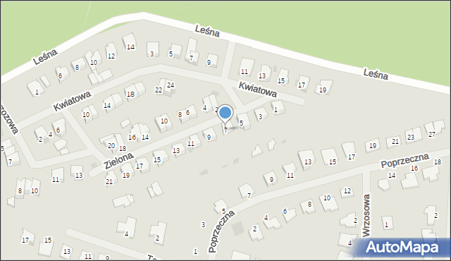 Bartoszyce, Zielona, 7, mapa Bartoszyce