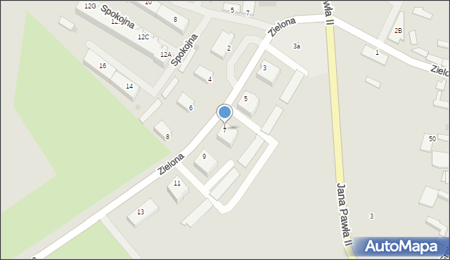 Barwice, Zielona, 7, mapa Barwice