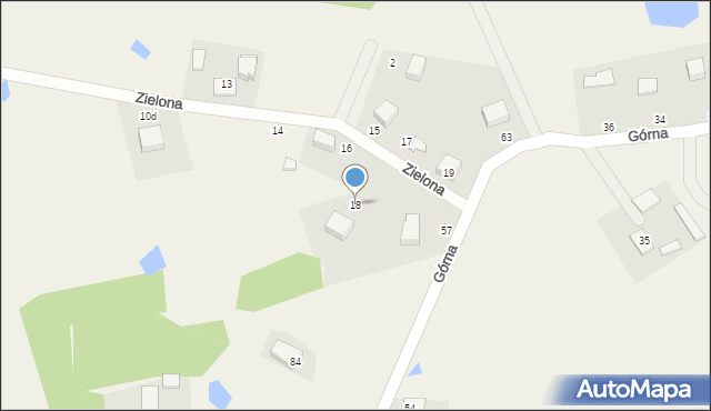 Barwik, Zielona, 18, mapa Barwik