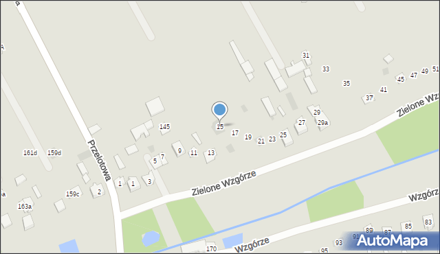 Bełżyce, Zielone Wzgórze, 15, mapa Bełżyce