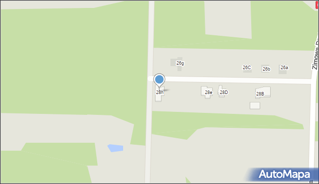 Bielsk Podlaski, Zimowa Droga, 28h, mapa Bielsk Podlaski