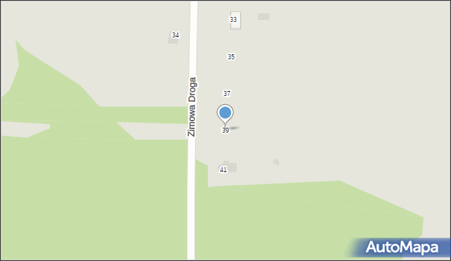 Bielsk Podlaski, Zimowa Droga, 39, mapa Bielsk Podlaski