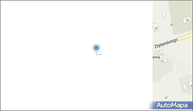 Bierzgłowo, Ziętarskiego Zygfryda, ks., 26, mapa Bierzgłowo
