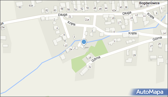 Bogdanowice, Zielona, 3, mapa Bogdanowice