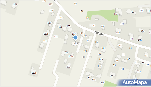 Bolechowice, Zielona, 101B, mapa Bolechowice