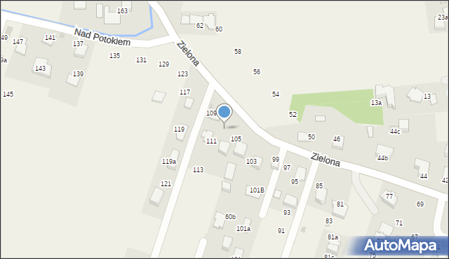 Bolechowice, Zielona, 107, mapa Bolechowice