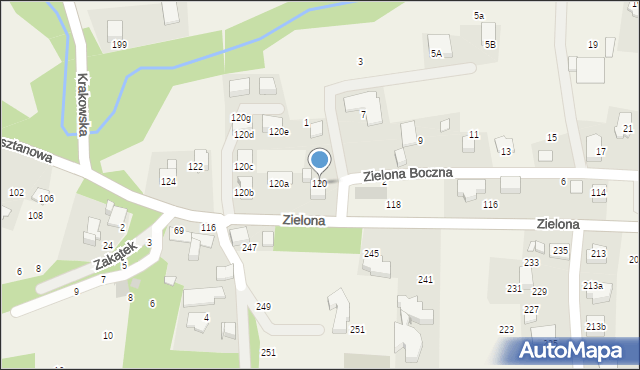 Bolechowice, Zielona, 120, mapa Bolechowice