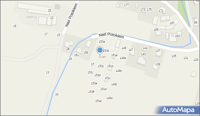 Bolechowice, Zielona, 153b, mapa Bolechowice