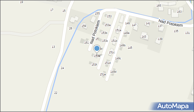 Bolechowice, Zielona, 153e, mapa Bolechowice