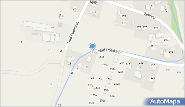 Bolechowice, Zielona, 155, mapa Bolechowice