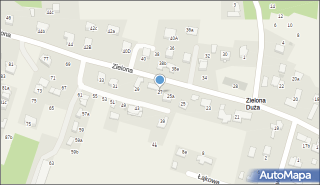Bolechowice, Zielona, 27, mapa Bolechowice
