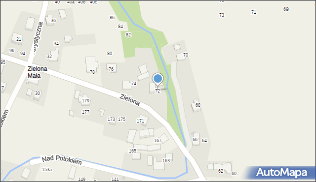 Bolechowice, Zielona, 72, mapa Bolechowice