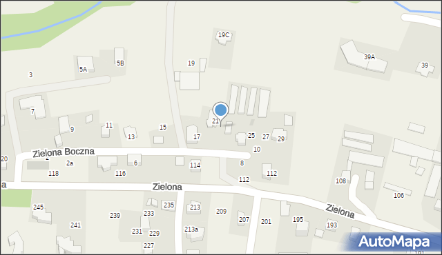 Bolechowice, Zielona Boczna, 23, mapa Bolechowice