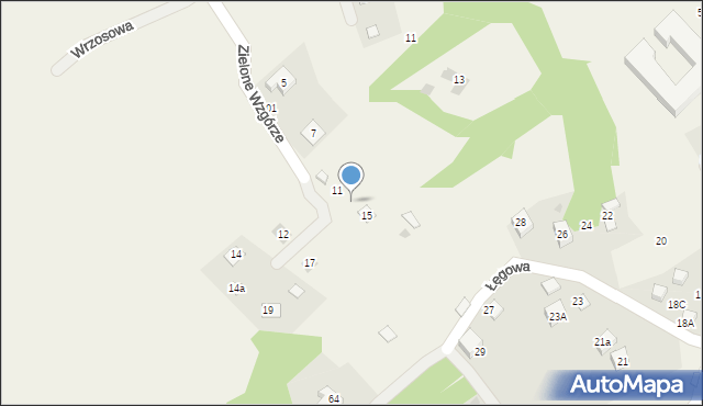Brenna, Zielone Wzgórze, 13, mapa Brenna
