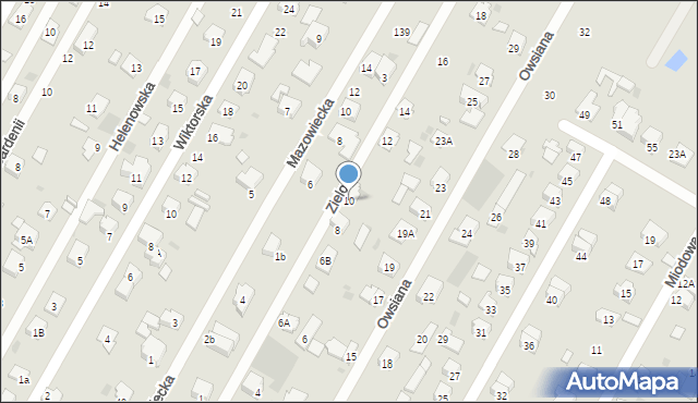 Brwinów, Zielona, 10, mapa Brwinów