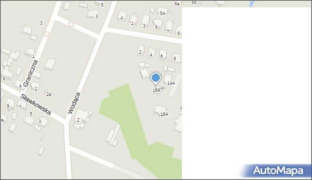 Bukowno, Zielona, 16A, mapa Bukowno
