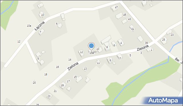 Bulowice, Zielona, 10a, mapa Bulowice
