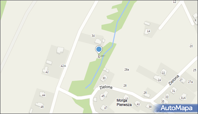 Bulowice, Zielona, 32, mapa Bulowice