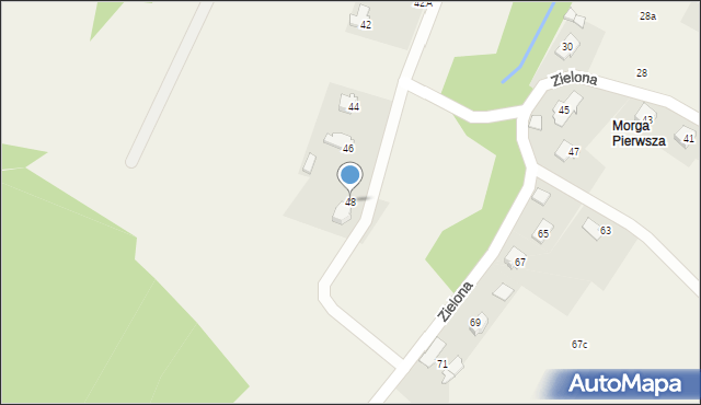 Bulowice, Zielona, 48, mapa Bulowice