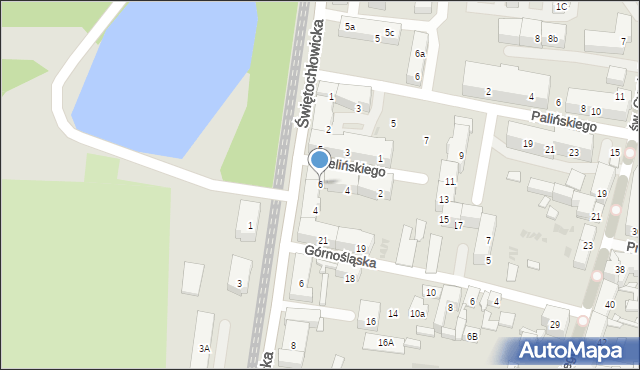 Bytom, Zielińskiego Feliksa, ks., 6, mapa Bytomia