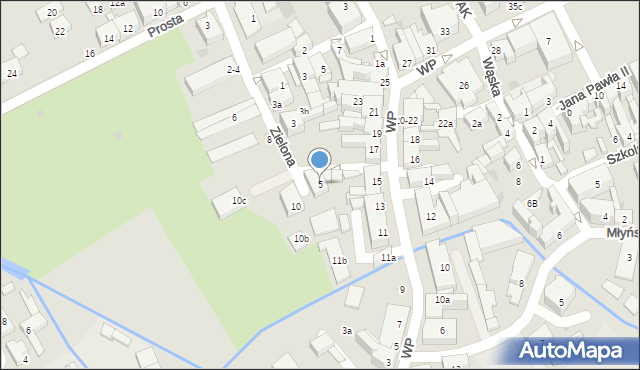 Bytów, Zielona, 5, mapa Bytów