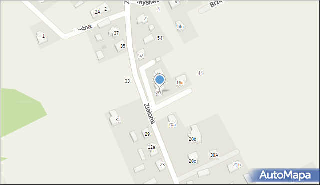 Cewice, Zielona, 48, mapa Cewice