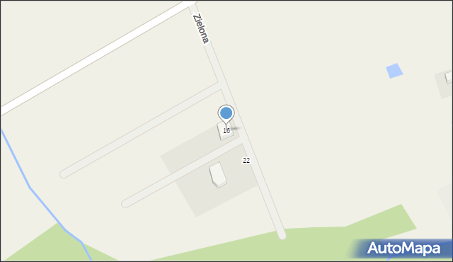 Charnowo, Zielona, 16, mapa Charnowo